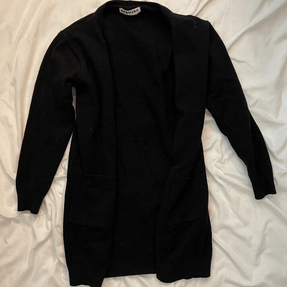 Black long Cardigan